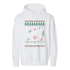 Oboe Ugly Christmas Sweater Garment-Dyed Fleece Hoodie