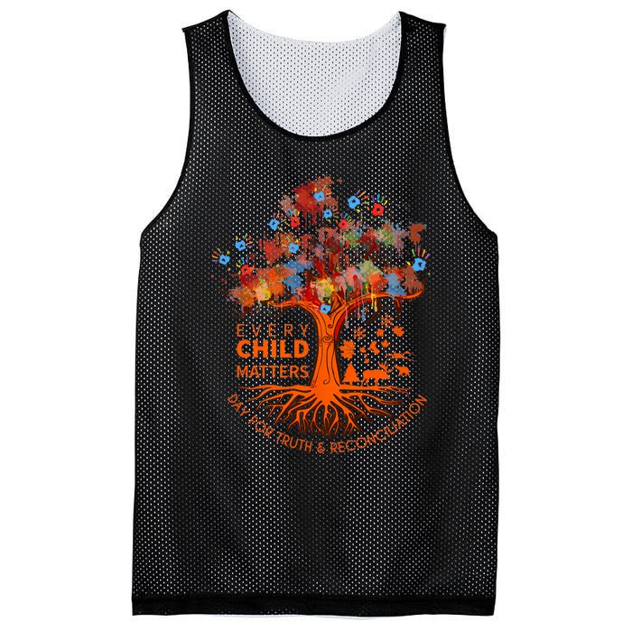 Orange Unity Day Native American Every Child Mesh Reversible Basketball Jersey Tank