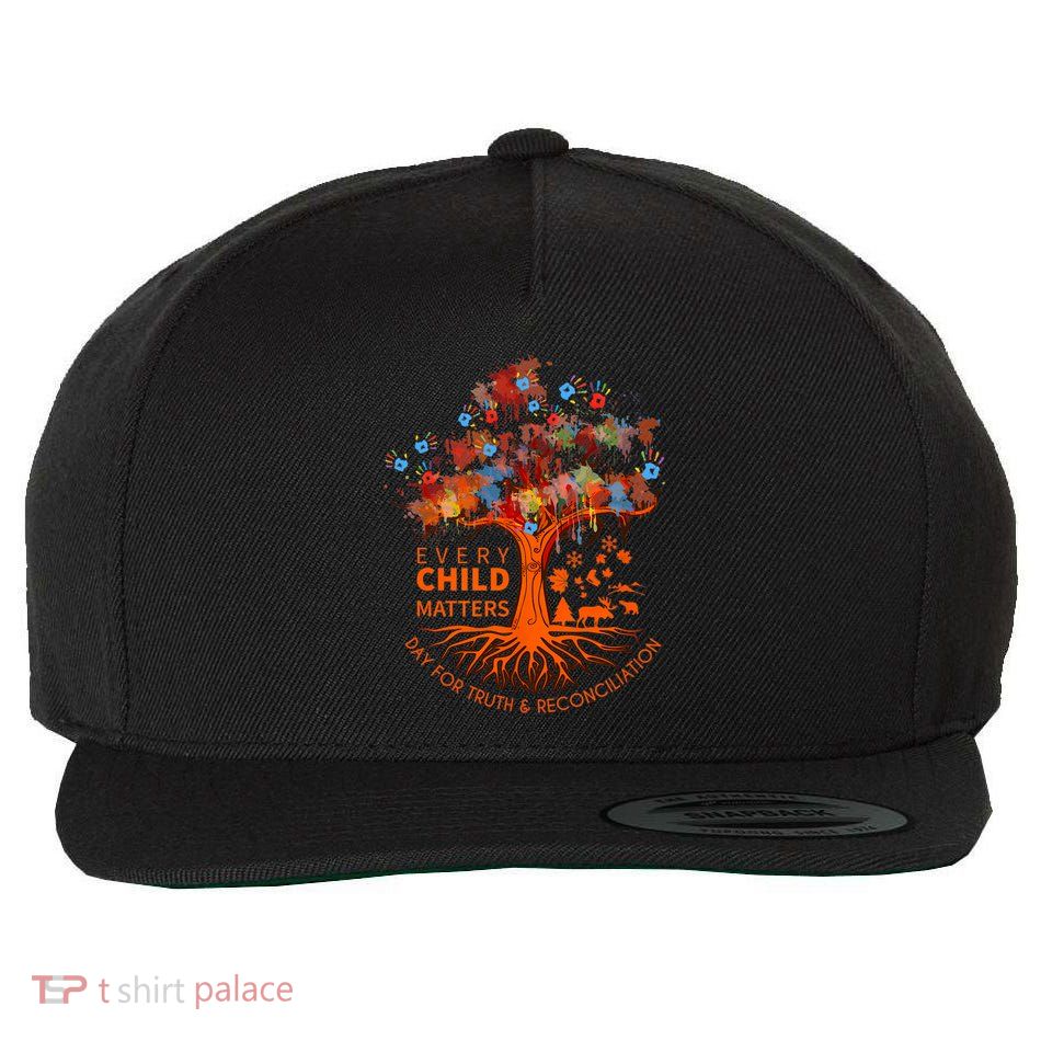 Orange Unity Day Native American Every Child Wool Snapback Cap
