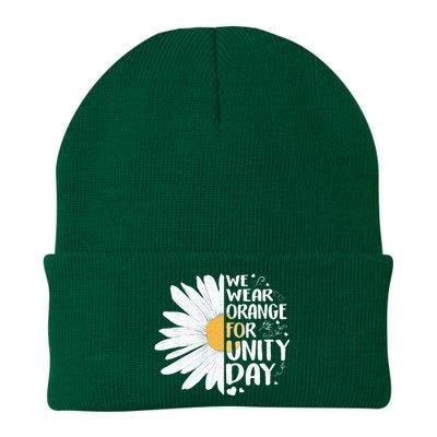 ORANGE UNITY DAY Daisy We Wear Orange For Unity Day Knit Cap Winter Beanie