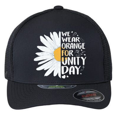 ORANGE UNITY DAY Daisy We Wear Orange For Unity Day Flexfit Unipanel Trucker Cap