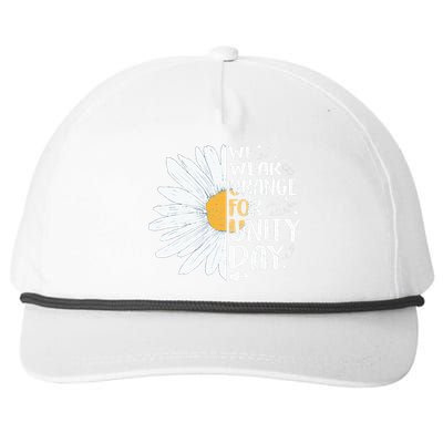 ORANGE UNITY DAY Daisy We Wear Orange For Unity Day Snapback Five-Panel Rope Hat