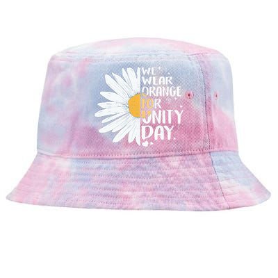 ORANGE UNITY DAY Daisy We Wear Orange For Unity Day Tie-Dyed Bucket Hat