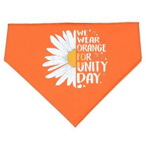 ORANGE UNITY DAY Daisy We Wear Orange For Unity Day USA-Made Doggie Bandana