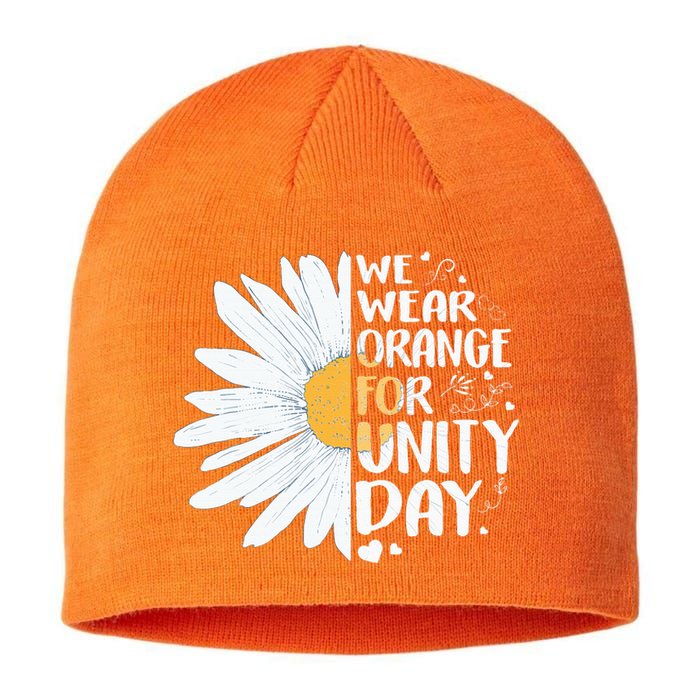 ORANGE UNITY DAY Daisy We Wear Orange For Unity Day Sustainable Beanie