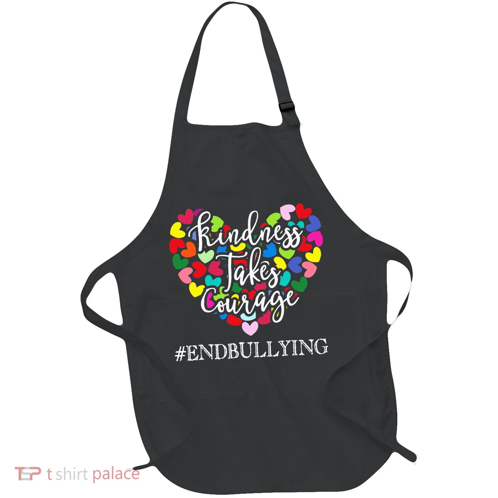 Orange Unity Day Anti Bullying Spreed Kindness Full-Length Apron With Pockets