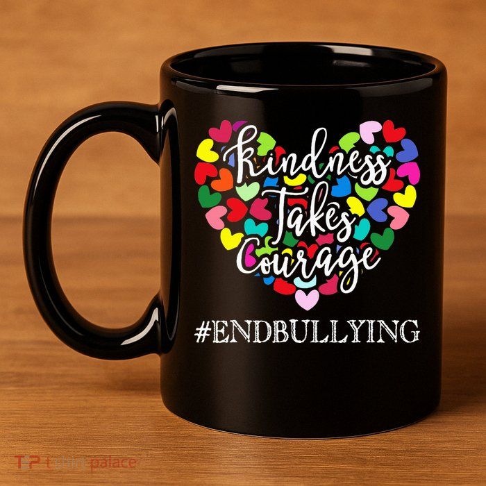 Orange Unity Day Anti Bullying Spreed Kindness 11oz C Handle Ceramic Mug