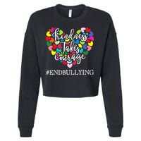 Orange Unity Day Anti Bullying Spreed Kindness Cropped Pullover Crew