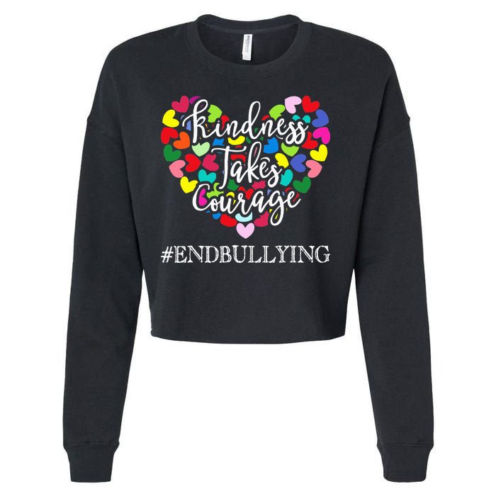 Orange Unity Day Anti Bullying Spreed Kindness Cropped Pullover Crew