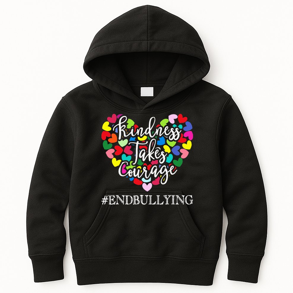 Orange Unity Day Anti Bullying Spreed Kindness Kids Hoodie