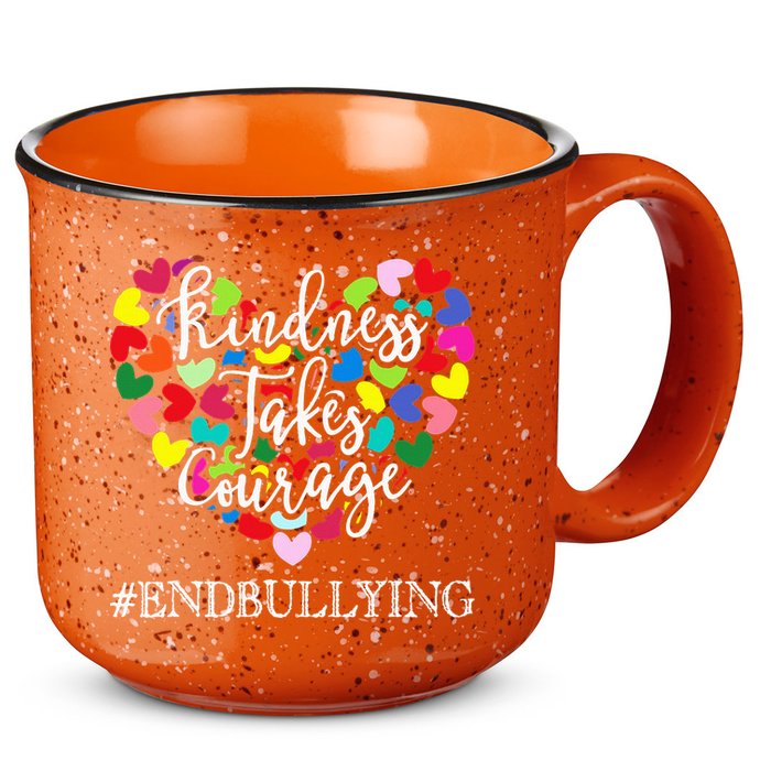 Orange Unity Day Anti Bullying Spreed Kindness 15oz Campfire Ceramic Mug