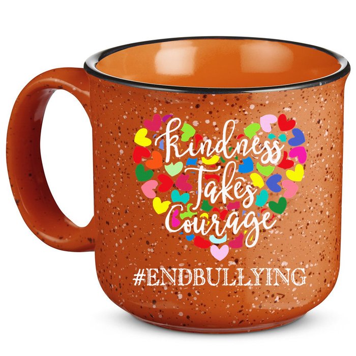 Orange Unity Day Anti Bullying Spreed Kindness 15oz Campfire Ceramic Mug