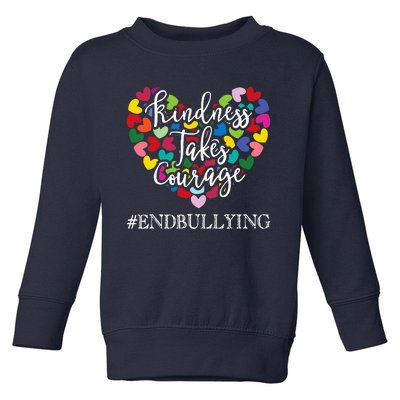 Orange Unity Day Antibullying Spreed Kindness Toddler Sweatshirt