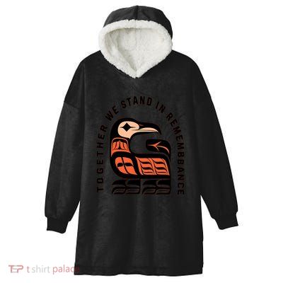 Orange Unity Day Native American Every Child Hooded Wearable Blanket