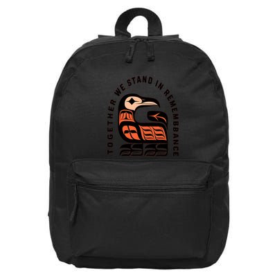 Orange Unity Day Native American Every Child 16 in Basic Backpack