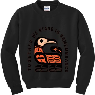 Orange Unity Day Native American Every Child Kids Sweatshirt