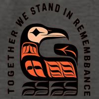Orange Unity Day Native American Every Child Vector Backpack