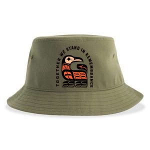 Orange Unity Day Native American Every Child Sustainable Bucket Hat