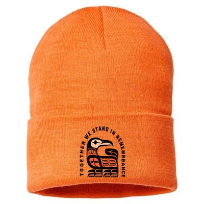 Orange Unity Day Native American Every Child Sustainable Knit Beanie