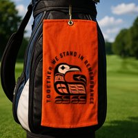 Orange Unity Day Native American Every Child Golf Towel