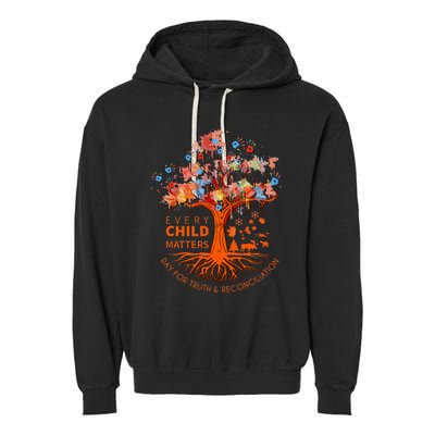 Orange Unity Day Native American Every Child Garment-Dyed Fleece Hoodie