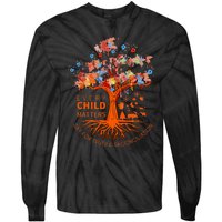 Orange Unity Day Native American Every Child Tie-Dye Long Sleeve Shirt