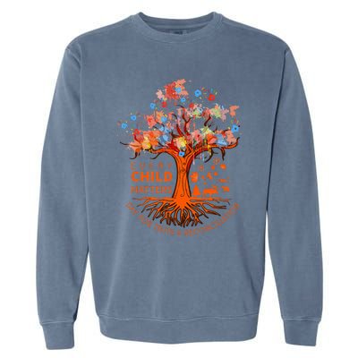 Orange Unity Day Native American Every Child Garment-Dyed Sweatshirt