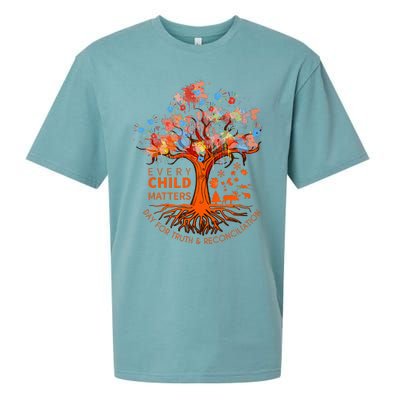 Orange Unity Day Native American Every Child Sueded Cloud Jersey T-Shirt