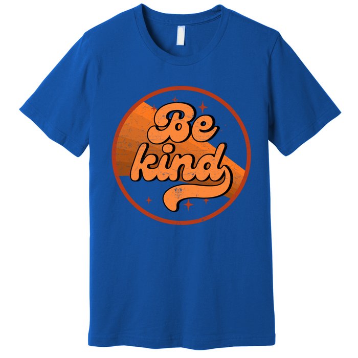 Orange Unity Day Anti Bullying Be Kind Retro Vintage Rainbow Funny Gift Premium T-Shirt