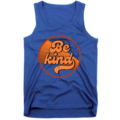 Orange Unity Day Anti Bullying Be Kind Retro Vintage Rainbow Funny Gift Tank Top