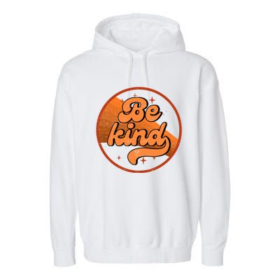 Orange Unity Day Anti Bullying Be Kind Retro Vintage Rainbow Funny Gift Garment-Dyed Fleece Hoodie