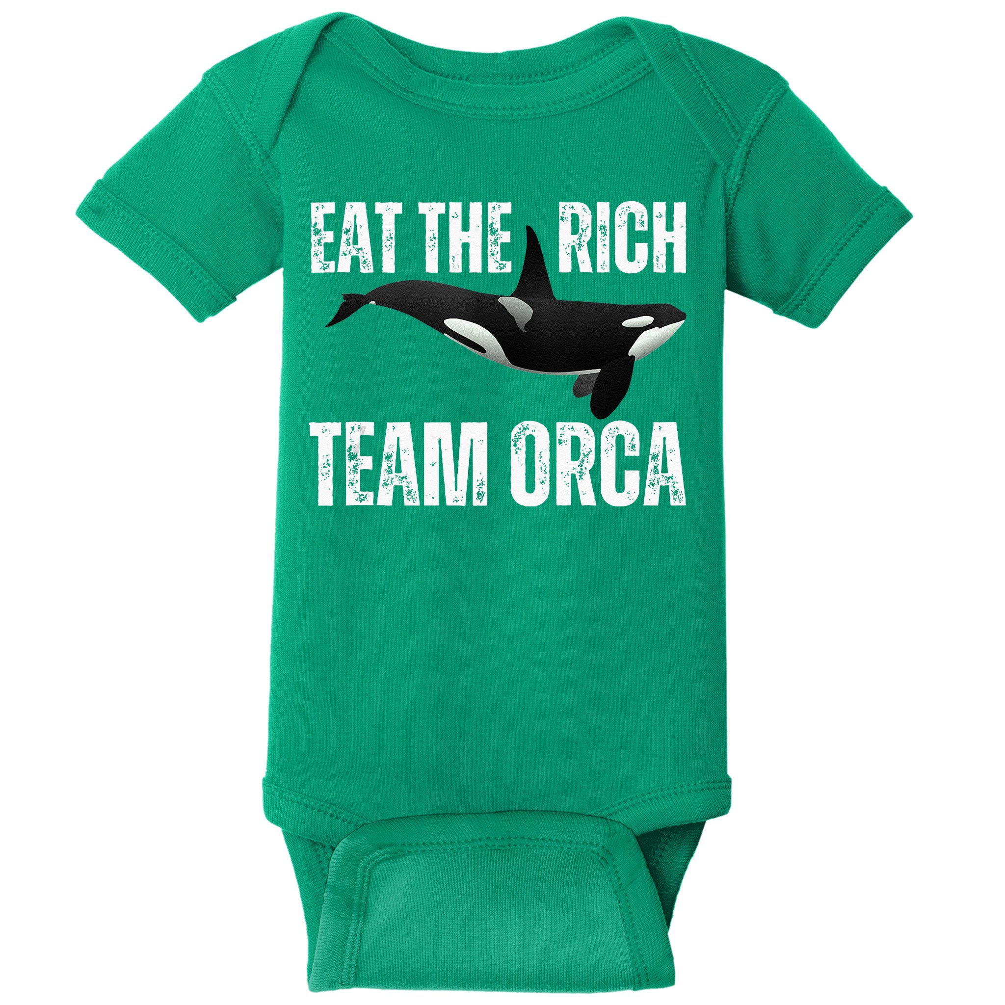 Orca Uprising Eat The Rich Team Orca Baby Bodysuit