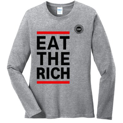 Official Uaw Eat The Rich Ladies Long Sleeve Shirt