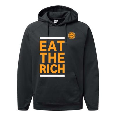 Official Uaw Eat The Rich Performance Fleece Hoodie