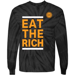 Official Uaw Eat The Rich Tie-Dye Long Sleeve Shirt