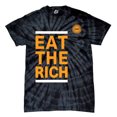 Official Uaw Eat The Rich Tie-Dye T-Shirt