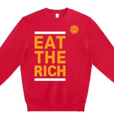 Official Uaw Eat The Rich Premium Crewneck Sweatshirt