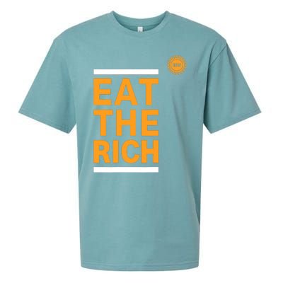 Official Uaw Eat The Rich Sueded Cloud Jersey T-Shirt