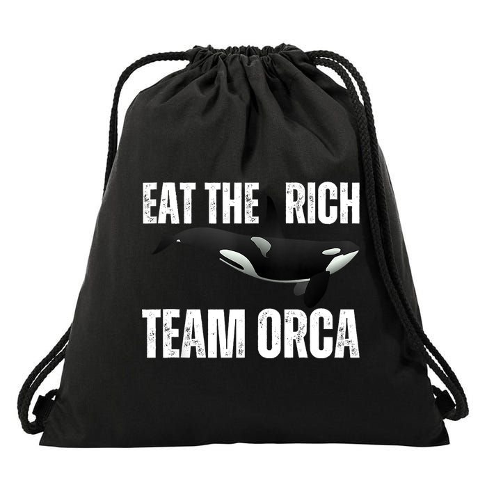 Orca Uprising Eat The Rich Team Orca Drawstring Bag