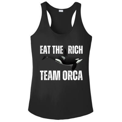 Orca Uprising Eat The Rich Team Orca Ladies PosiCharge Competitor Racerback Tank