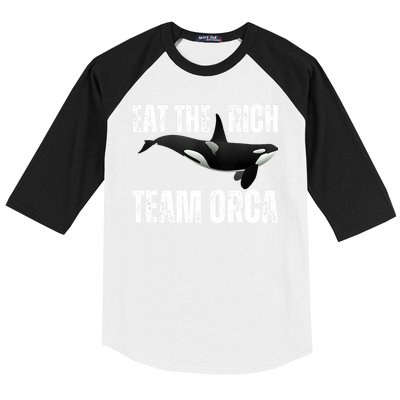 Orca Uprising Eat The Rich Team Orca Baseball Sleeve Shirt