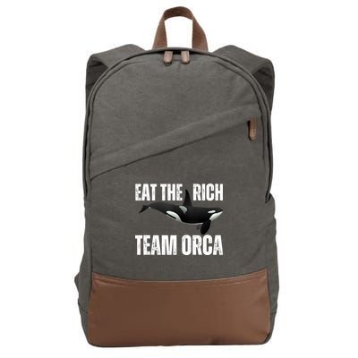 Orca Uprising Eat The Rich Team Orca Cotton Canvas Backpack