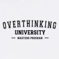 Overthinking University Funny Antisocial Introvert Button