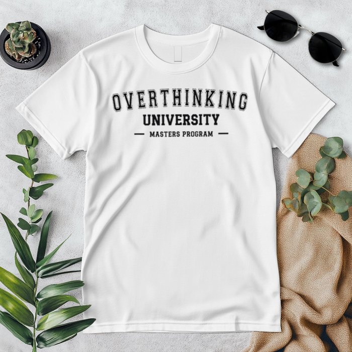 Overthinking University Funny Antisocial Introvert Premium T-Shirt