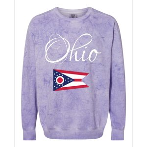 Ohio Usa Funny Colorblast Crewneck Sweatshirt