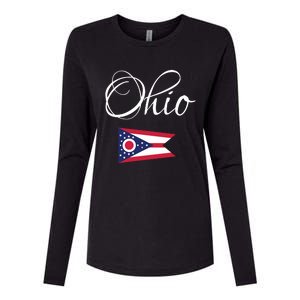 Ohio Usa Funny Womens Cotton Relaxed Long Sleeve T-Shirt