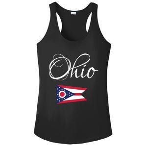 Ohio Usa Funny Ladies PosiCharge Competitor Racerback Tank