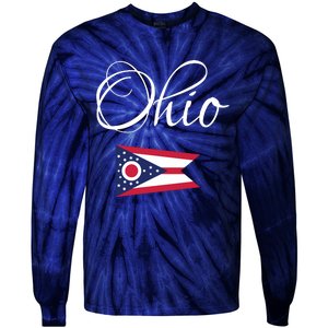 Ohio Usa Funny Tie-Dye Long Sleeve Shirt