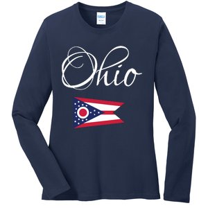 Ohio Usa Funny Ladies Long Sleeve Shirt