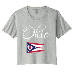 Ohio Usa Funny Women's Crop Top Tee